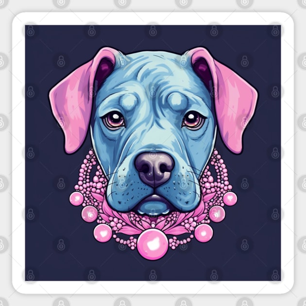 Pinkish Staffy Sticker by Enchanted Reverie